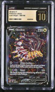Pokemon Giratina V Lost Origin 186/196 Full Alt Art CGC 10 Pristine