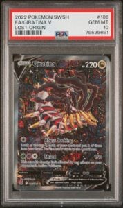 Pokemon Giratina V Lost Origin Full Alt Art 186/196 PSA 10
