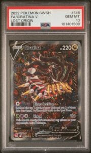 Pokemon Giratina V Lost Origin Full Alt Art 186/196 PSA 10 Gem Mint