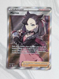 Pokémon Marnie Trainer Card TCG Full Art Sword & Shield 200/202 SWSH01