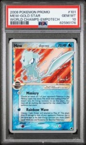 Pokemon Mew-Gold Star World Championships Promo 101 Empotech PSA 10 Gem Mint