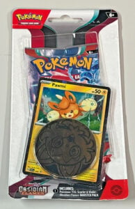 Pokémon Obsidian Flames Booster Pack With Promo Coin Pawmi – New And Sealed