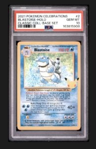 Pokemon PSA 10 GEM MINT Celebrations Blastoise 2/102 Classic Collection Holo