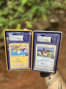 Pokemon Pikachu & Eevee On The Ball CGC 10 Pristine Futsal Soccer World Cup