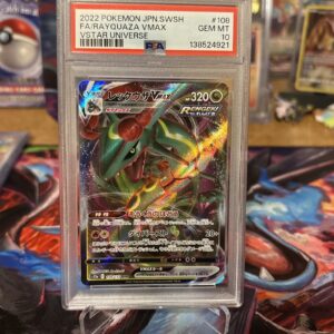 Pokemon Rayquaza VMAX 108/172 S12a: Vstar Universe FA Holo (Japanese) PSA 10 💎
