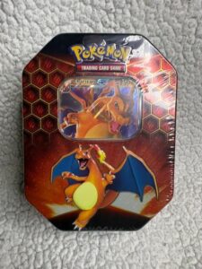 Pokemon SM11.5 Hidden Fates GX Tin-Charizard w/ 4 Booster Pack Factory Sealed