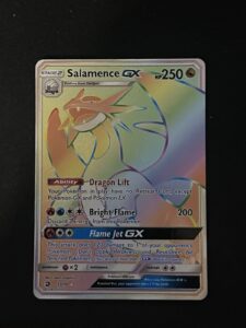 Pokémon Salamence GX Full Art Secret Rare 73/70 Dragon Majesty Holo 250 HP Card
