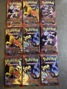 Pokémon Scarlet & Violet Destined Rivals Booster Pack Art Set x 9