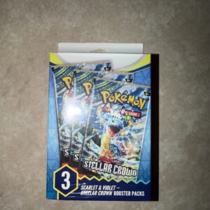 Pokémon Scarlet and Violet Stellar Crown 3 Booster Pack Box–Factory Sealed 🔥