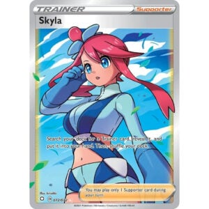 Pokemon Skyla Full Art SHF 072/072 Holofoil NM Shining Fates Ultra Rare