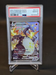 Pokémon TCG Charizard VMAX SV107 Shining Fates PSA 10