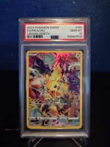 Pokemon TCG Crown Zenith Pikachu #160 Full Art PSA 10