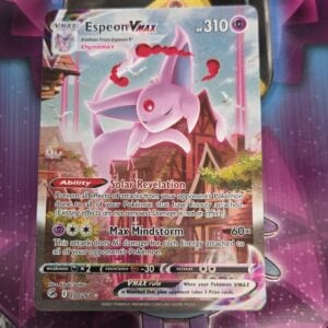 Pokemon TCG Espeon VMAX 270/264 Fusion Strike Alt Art Full Art Holo EN 2021
