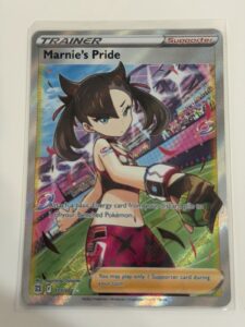 Pokémon TCG Marnie’s Pride Trainer Full Art 171/172 Brilliant Stars Near Mint