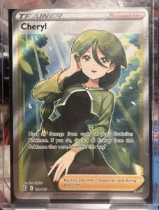 Pokemon TCG S-Chinese Cheryl 154/125 CS3aC SR Holo Full Art Mint Sword&Shield