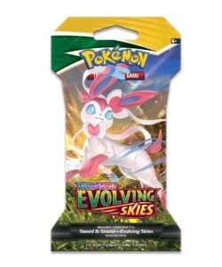 Pokémon TCG: Sword & Shield EVOLVING SKIES Factory Sealed SLEEVED Booster Pack!