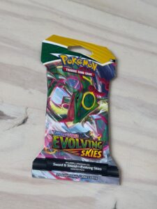 Pokémon TCG Sword & Shield—Evolving Skies Booster Pack, Rayquaza (Sealed)
