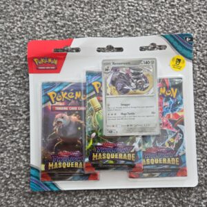 Pokemon Twilight Masquerade 3 booster Pack Triple Blister – Revavroom Promo