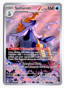 Samurott 107/086 Holo Illustration Rare White Flare Pokemon NM