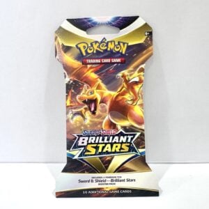 Sealed Brilliant Stars Sleeved Pokemon Card Booster Pack – Charizard Artwork