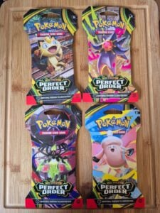 Sealed Sleeve Booster Pack Pokémon TCG Mega Evolution Perfect Order Random Art