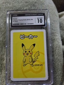 The Pokemon Company Pikachu Old Maid Pokemon Playing Cards 2019 JPN CGC 10