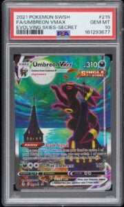 Umbreon VMAX (Alternate Art Secret) 215/203 Moonbreon: Evolving Skies PSA 10