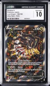 2022 POKEMON LOST ORIGIN GIRATINA V ALT ART #186/196 HOLO ULTRA RARE CGC 10 GM