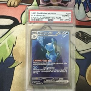 2023 POKEMON MEW EN-151 SPECIAL ILLUSTRATION RARE #200 BLASTOISE EX PSA 10