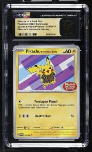 2024 PIKACHU’S INDONESIA JOURNEY PIKACHU IN A BATIK SHIRT CGC 10 PRISTINE