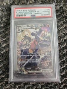 2025 Cynthia’s Garchomp EX 232/182 Special Illustration Rare Pokemon PSA 10