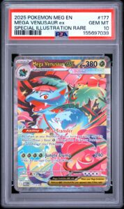 2025 POKEMON MEG EN-MEGA EVOLUTION #177 MEGA VENUSAUR EX PSA 10