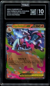 2026 Pokemon Mega Charizard X ex Black Star Promo 029 Mega Evolution TAG 10 PSA
