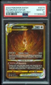 Arceus VSTAR GG70 PSA 10 Crown Zenith SIR Pokemon Card