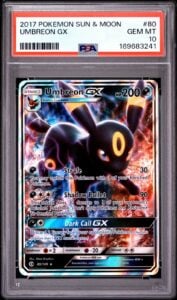 BRAND NEW CERT – Umbreon GX PSA 10 – 2017 POKEMON SUN & MOON #80