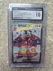 CGC 10 Pokemon TCG Charizard ex 125/108 Ruler of the Black Flame 2023 JP Holo