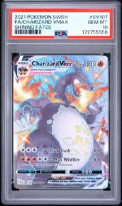 Charizard Vmax SV107/072 Shining Fates Pokemon PSA 10