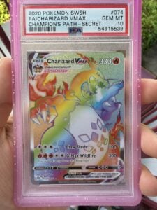 PSA 10 Charizard VMAX Rainbow Rare #074/073 Champion’s Path Pokemon English!!