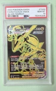 PSA 10 – Pokémon TCG Rayquaza VMAX Silver Tempest 2022 TG29/TG30