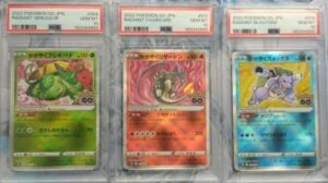 PSA10 3 Consecutive Numbers Shining Charizard Blastoise Venusaur Starter Pokemon