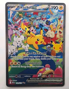 Pikachu ex 149/128 Full Art, Special Illustration Rare: 30th Celebration Pokemon