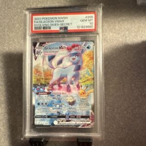 Pokemon Co. Glaceon VMAX 209/203 Secret Rare Alt Art Holo PSA 10 2021