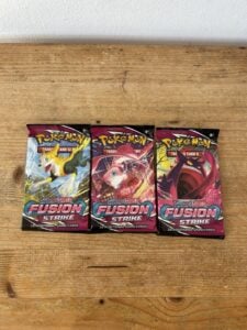 Pokemon Fusion Strike Booster Pack – New & Sealed – x3 Packs