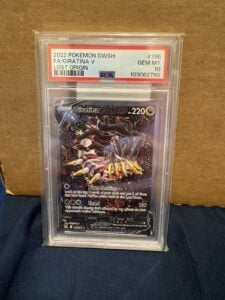 Pokemon Giratina V Alt Full Art Holo Ultra Rare 186/196 Lost Origin PSA 10