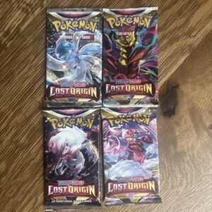 Pokemon Lost Origin Pack Art Set / 4x Factory Sealed Booster Packs
