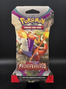 Pokemon “Paldea Evolved” Sealed Sleeved Booster Pack (Quaquaval) X1