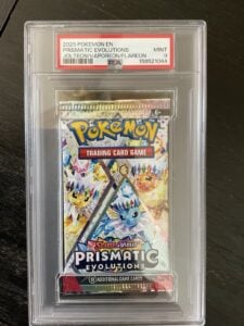 Pokemon Prismatic Evolutions Vaporeon Jolteon Flareon PSA 9 Foil Booster Pack