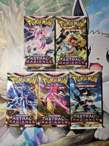 Pokemon TCG: Astral Radiance Sealed Booster Pack 2022 Art Set (5 Booster Packs)