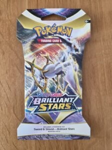 Pokemon TCG Brilliant Stars Sleeved Booster Pack Arceus Brand New Factory Sealed