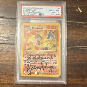 Pokémon TCG Charizard Base Set 4/102 EN Holo Auto 10 Jason Paige PSA 89553143